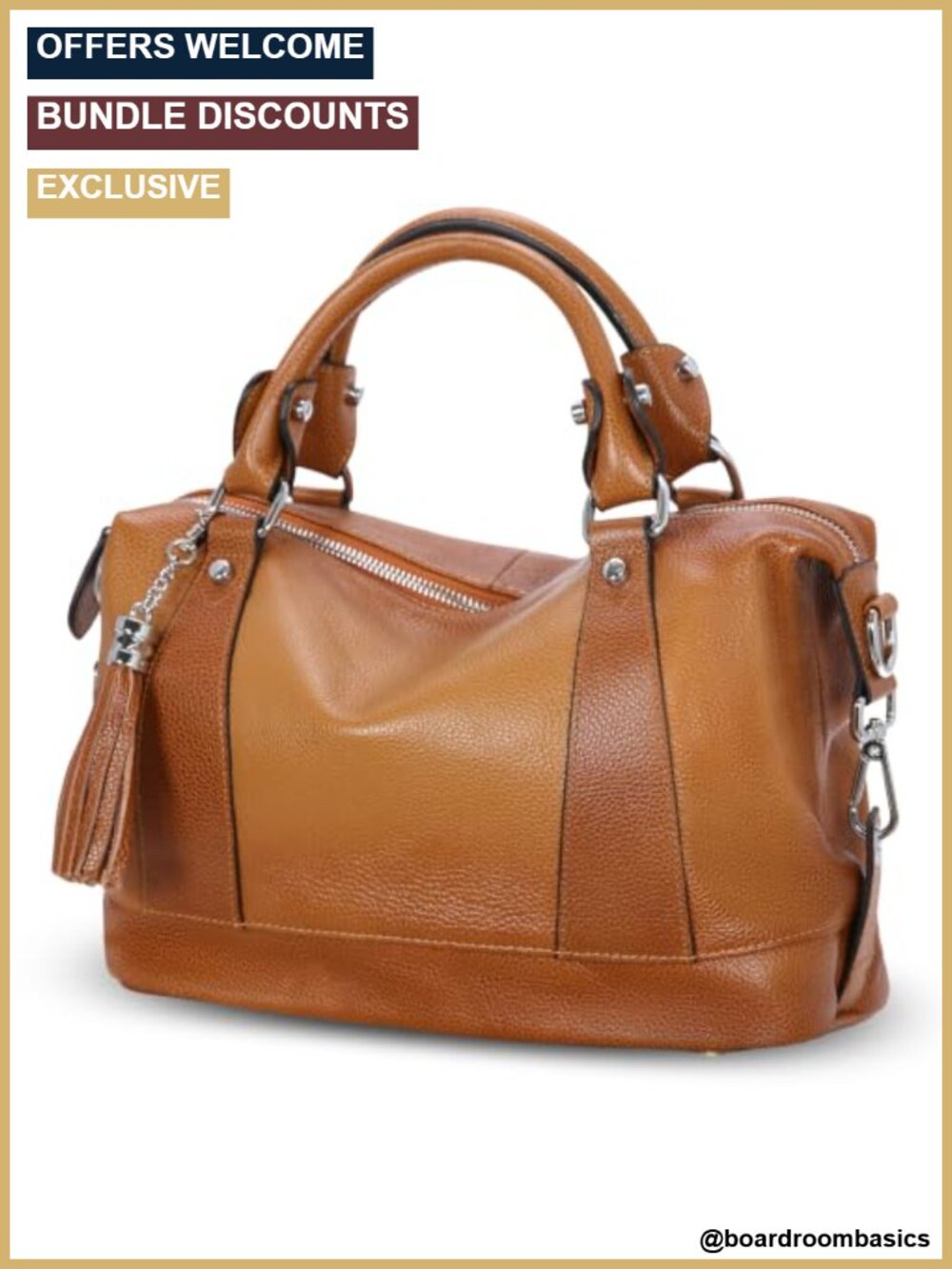 Genuine Leather Satchel Purse Women Tote Shoulder Crossbody Bag